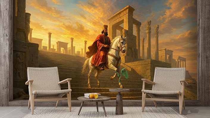 پوستر دیواری ایران طرح کوروش pb467