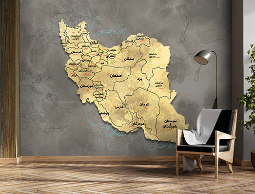 پوستر دیواری ایران MAP52