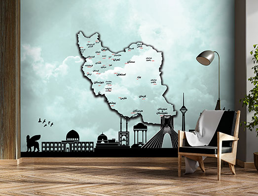 پوستر دیواری ایران MAP54