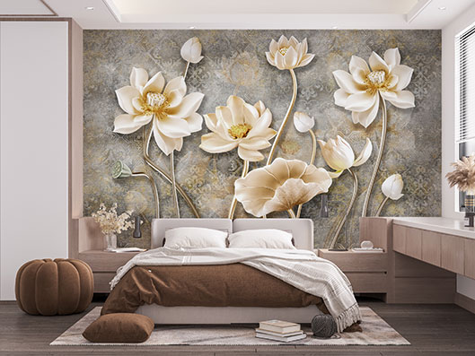 پوستر دیواری گل سه بعدی PA106
