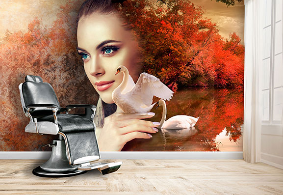 پوستر دیواری سالن زیبایی زنانه PA393