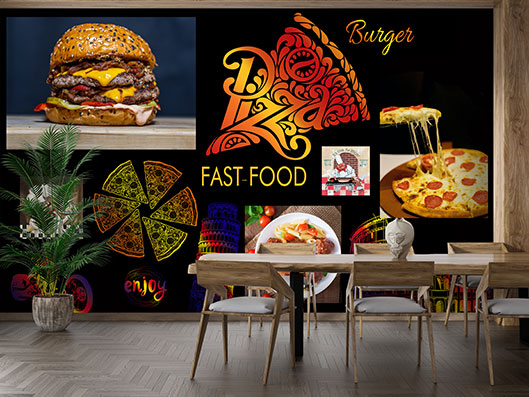پوستر دیواری غذا fastfood52-pb104