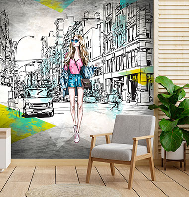 پوستر دیواری چهره F7802-2