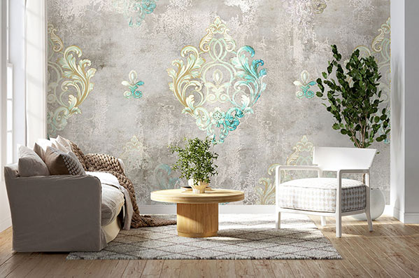 پوستر دیواری داماسک F7025