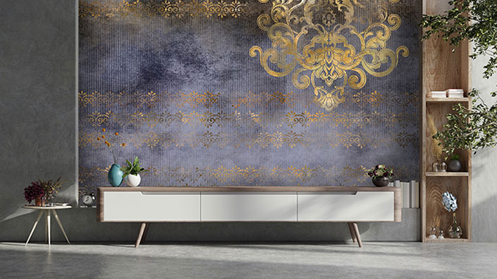 پوستر دیواری داماسک F7058-pa369