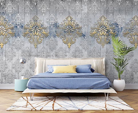پوستر دیواری داماسک F7077