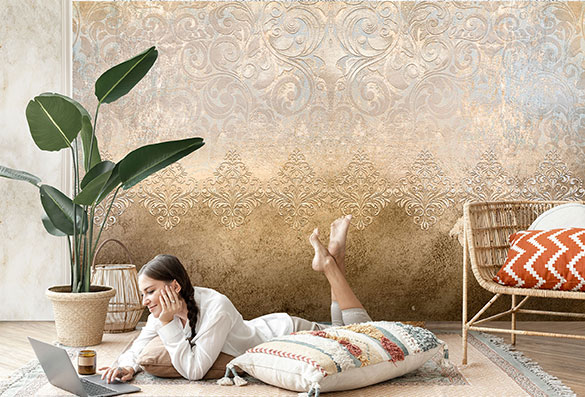 پوستر دیواری داماسک PA364