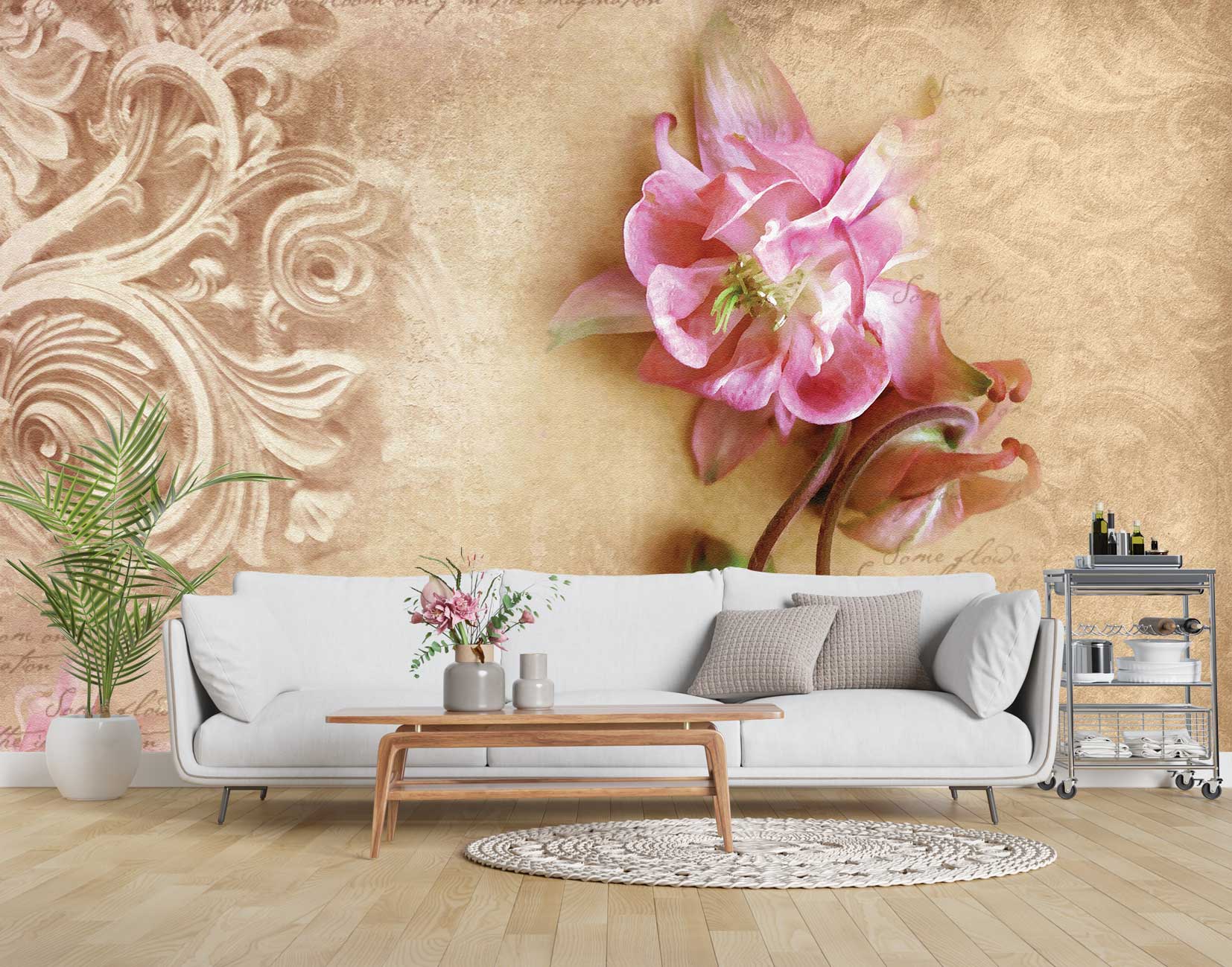 پوستر دیواری گل درشت f-83406