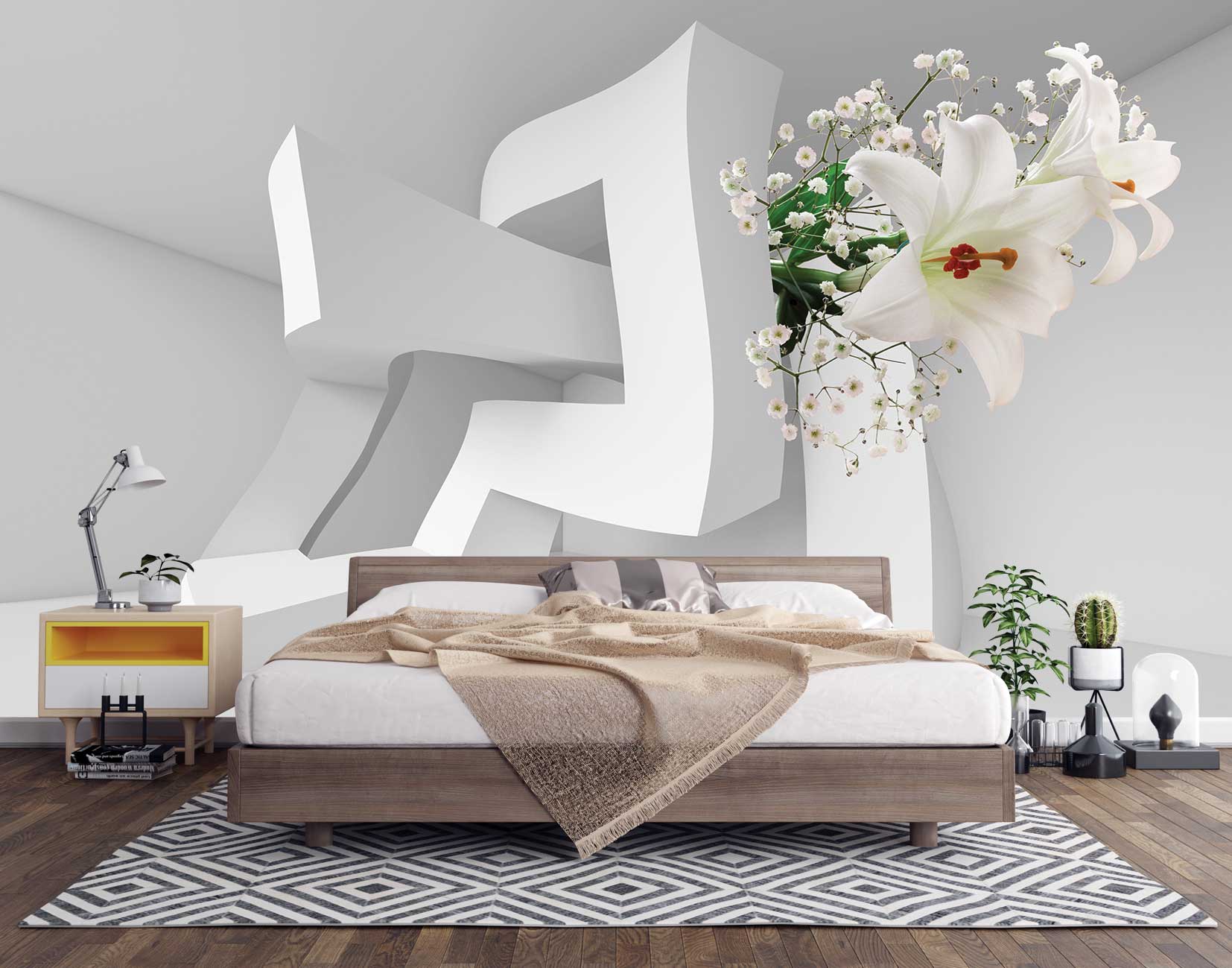 پوستر دیواری گل درشت mt-83487