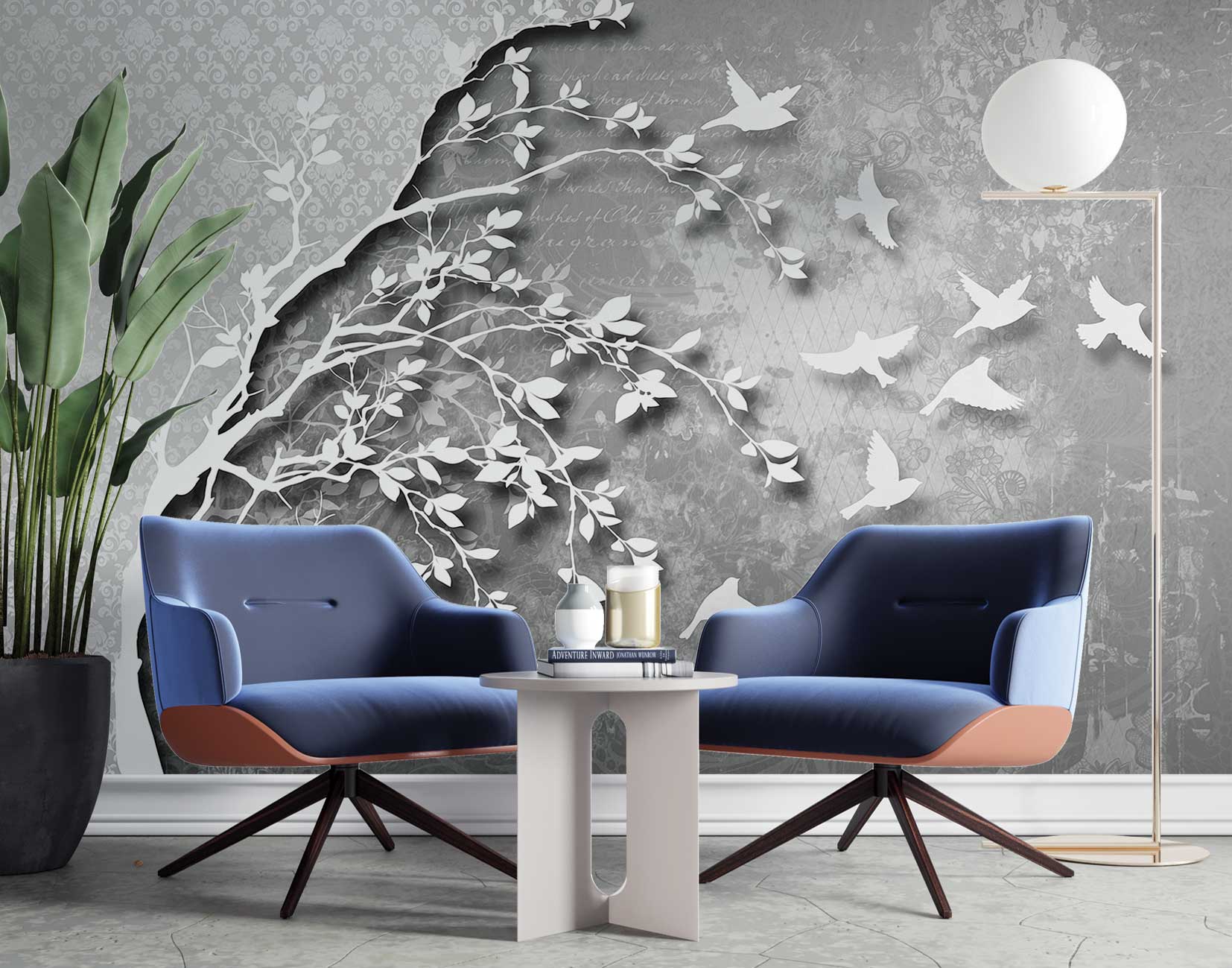 پوستر دیواری گل سه بعدی mt-83261