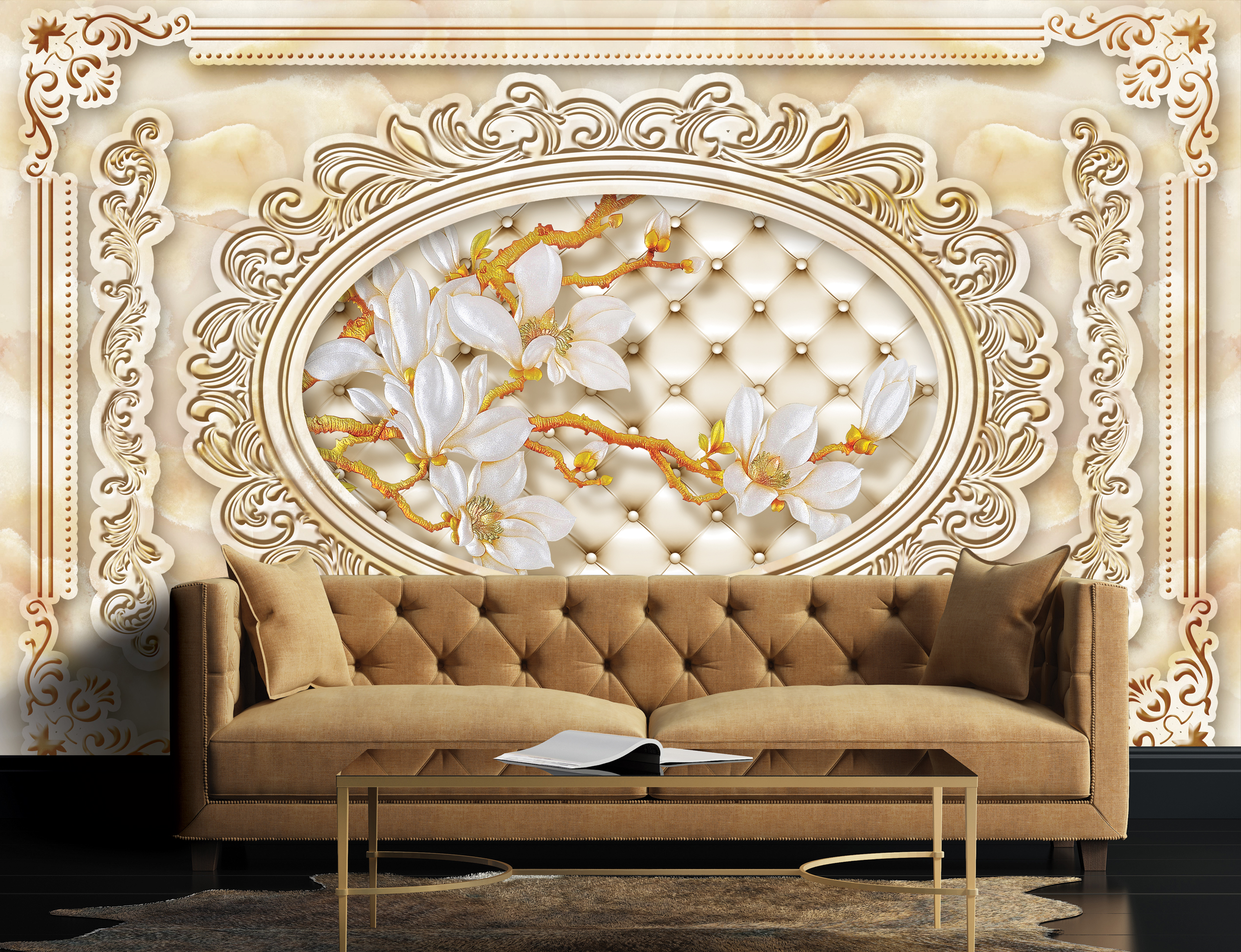 پوستر دیواری گل سه بعدی mt-83285