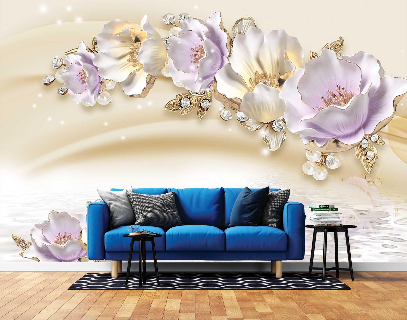 پوستر دیواری گل سه بعدی mt-83401