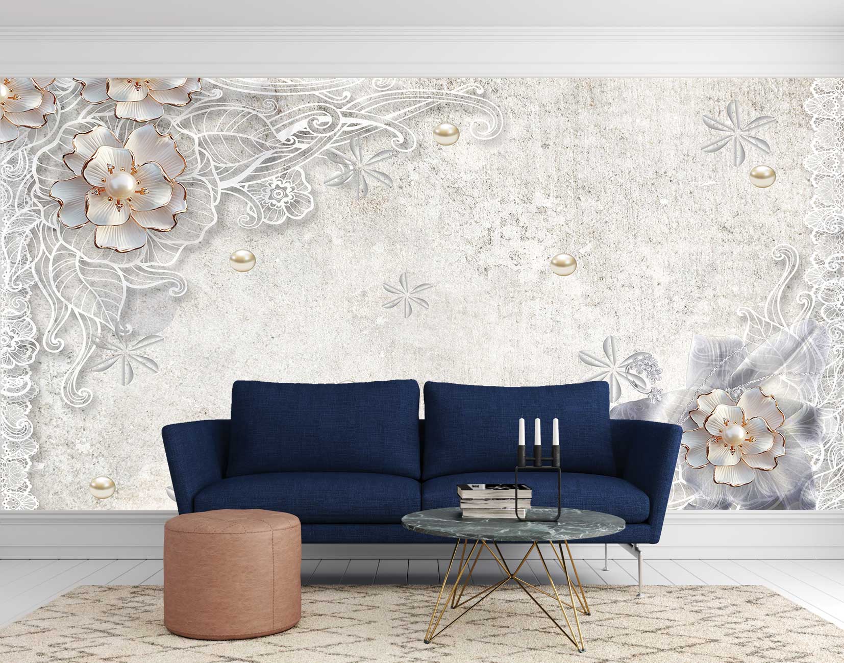 پوستر دیواری گل سه بعدی mt-83426