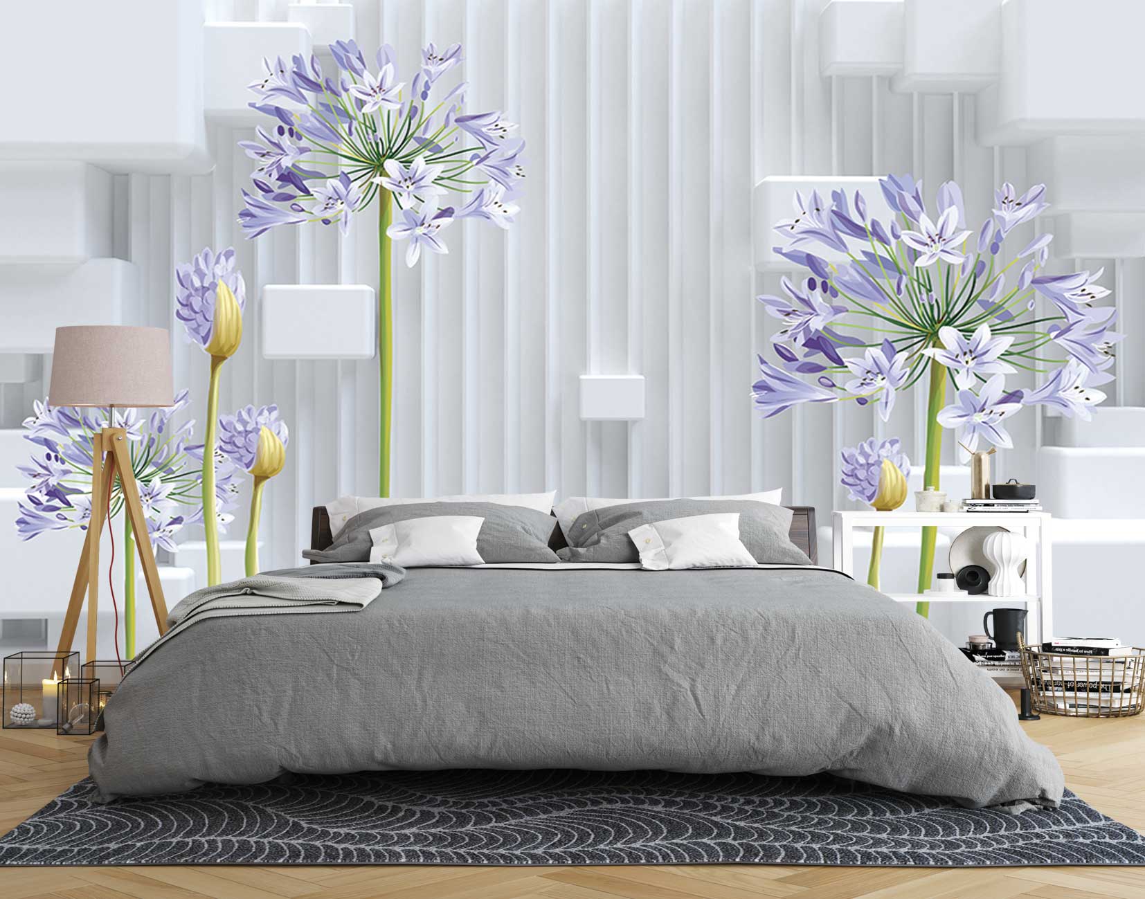 پوستر دیواری گل سه بعدی mt-83569