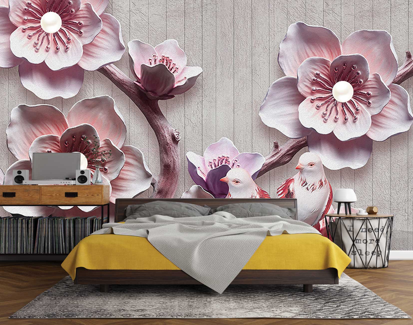 پوستر دیواری گل سه بعدی mt-83577
