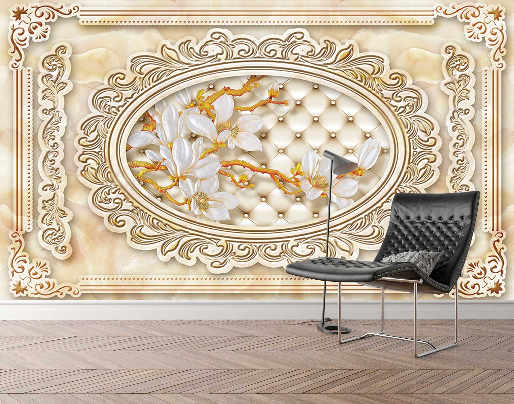 پوستر دیواری گل سه بعدی mt-83559