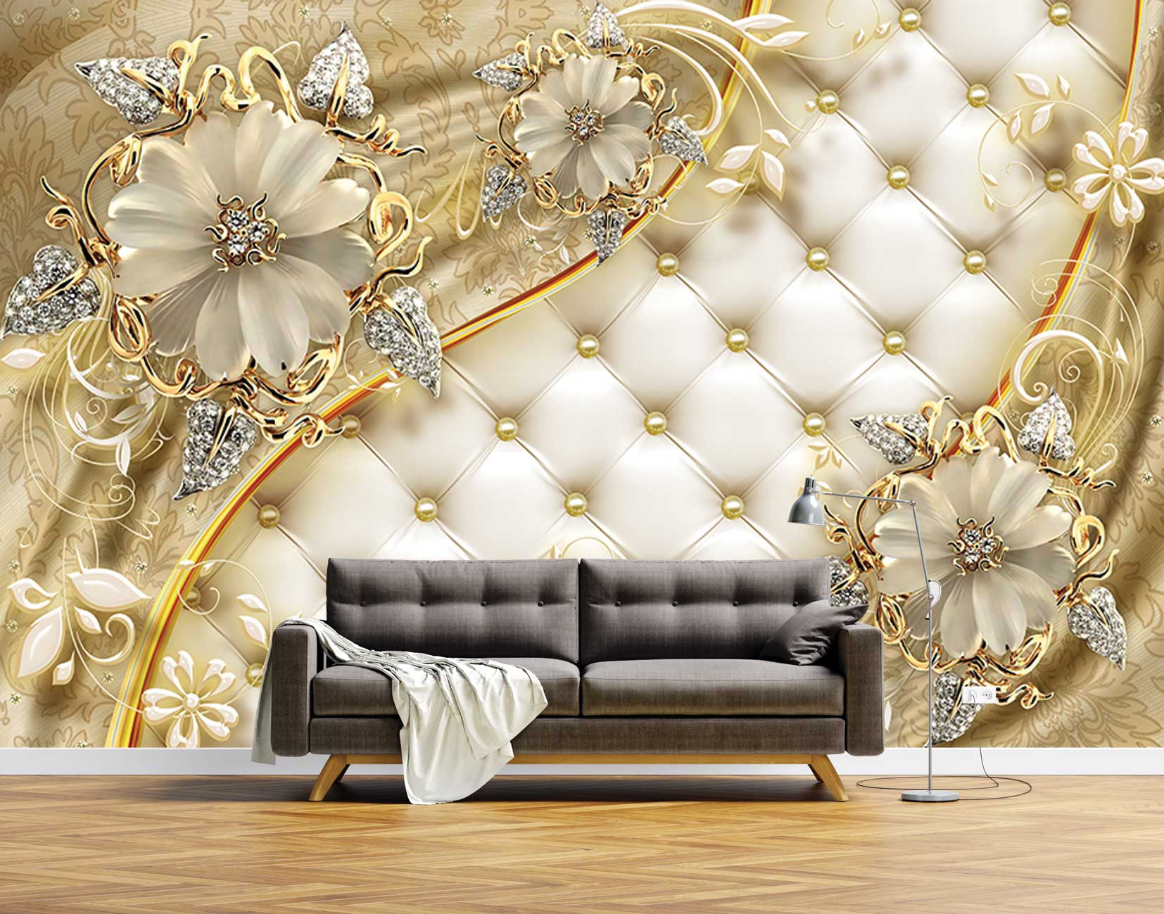 پوستر دیواری گل سه بعدی mt-83594