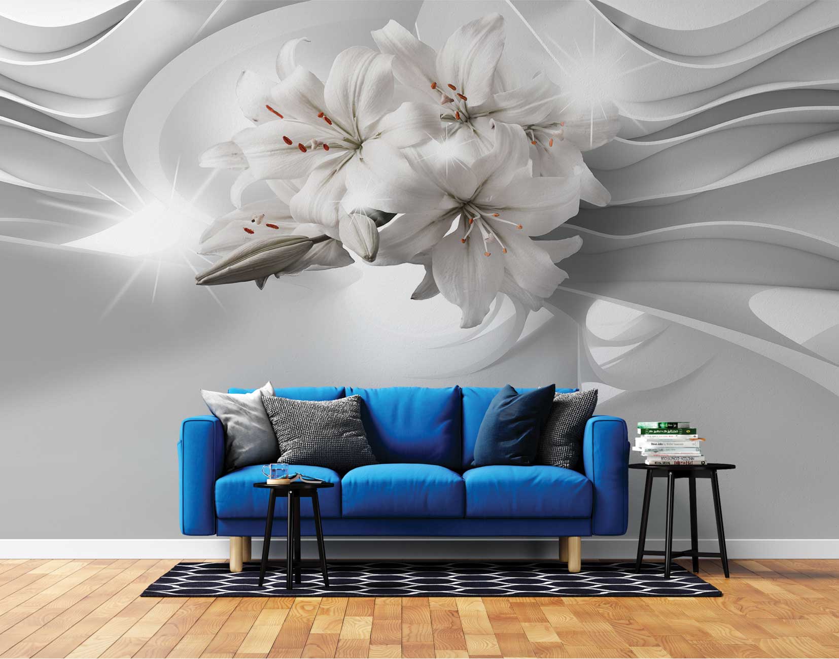 پوستر دیواری گل سه بعدی mt-83723