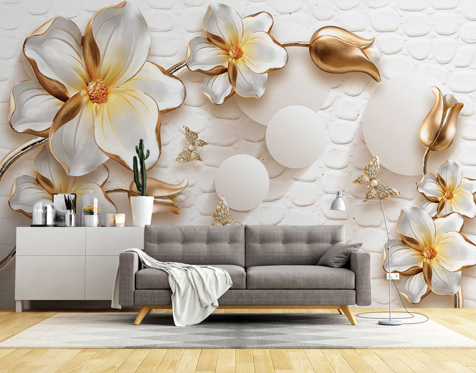 پوستر دیواری گل سه بعدی mt-83820