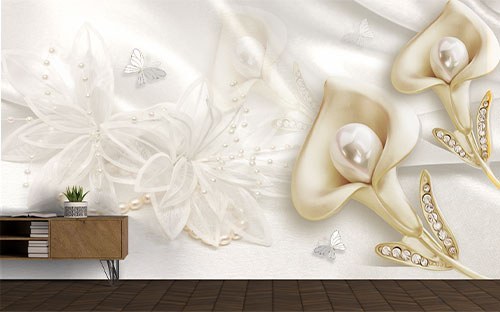 پوستر دیواری گل سه بعدی SP-096