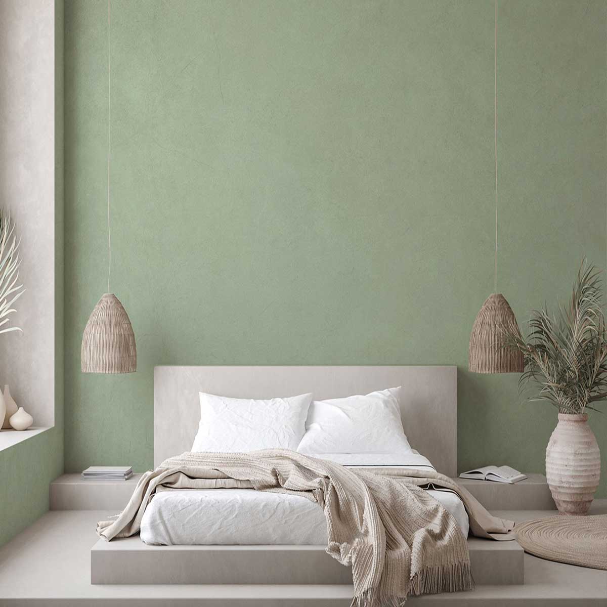 پوستر دیواری پتینه ساده سبز SP-165