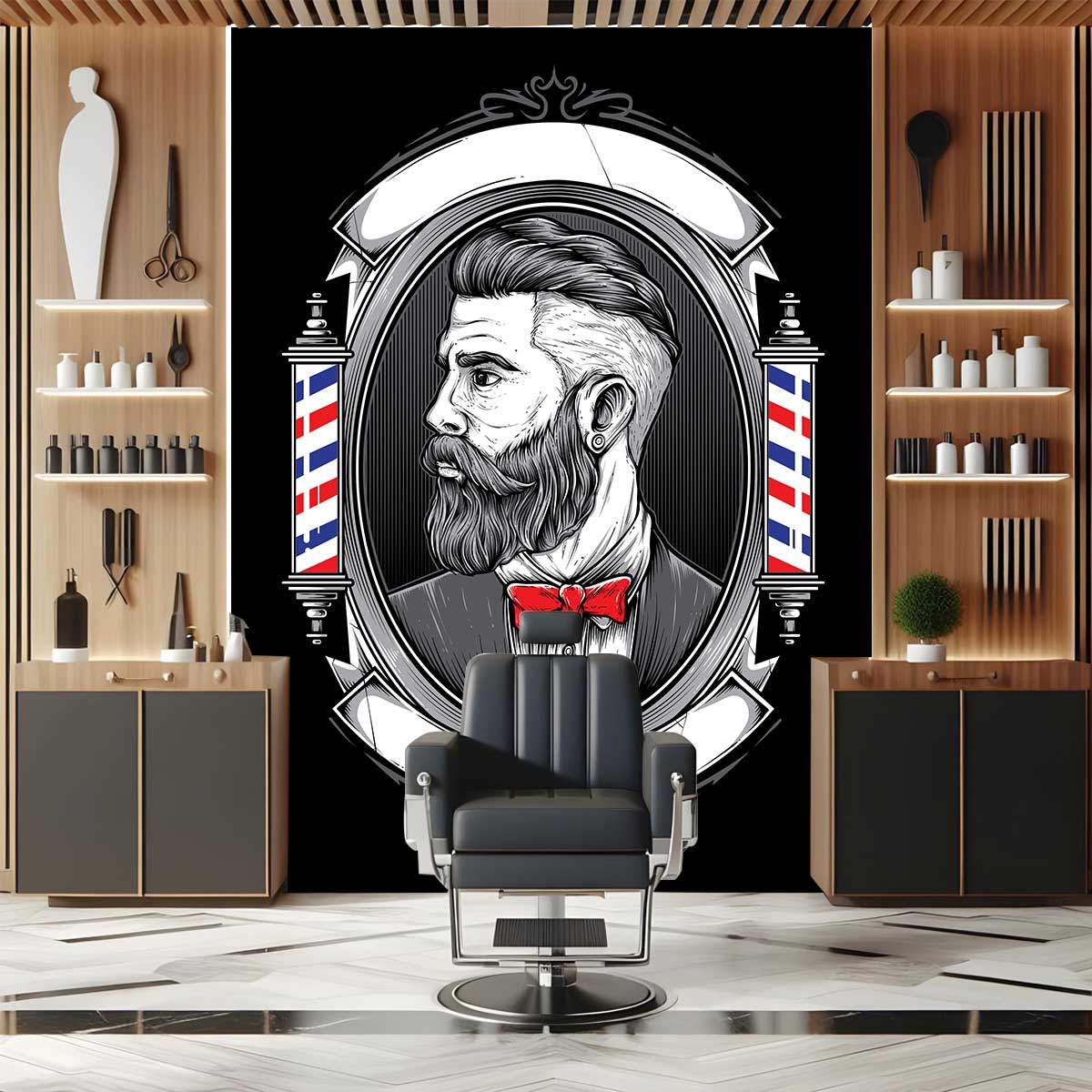 پوستر دیواری آرایشگاه مردانه T5091