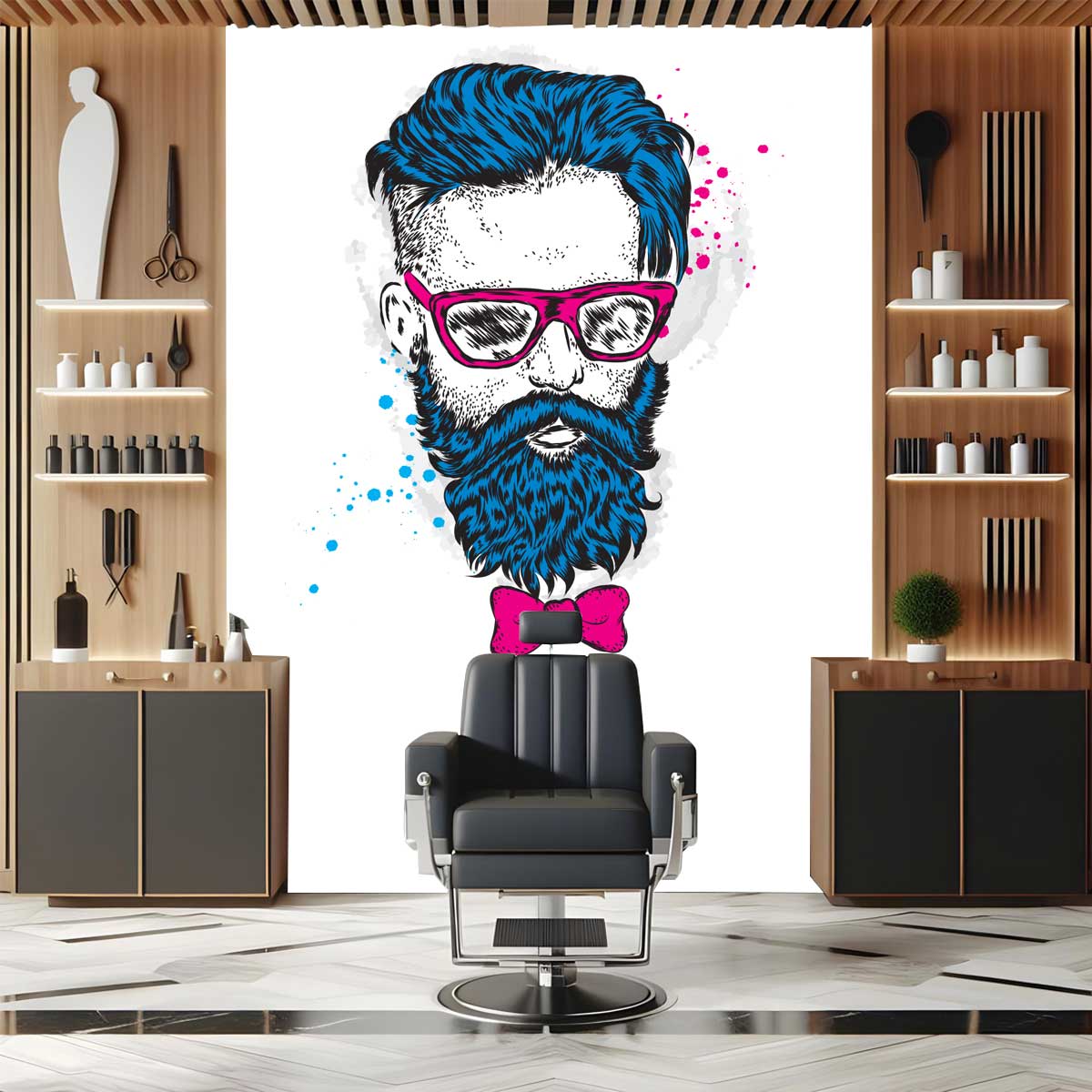 پوستر دیواری آرایشگاه مردانه T5190