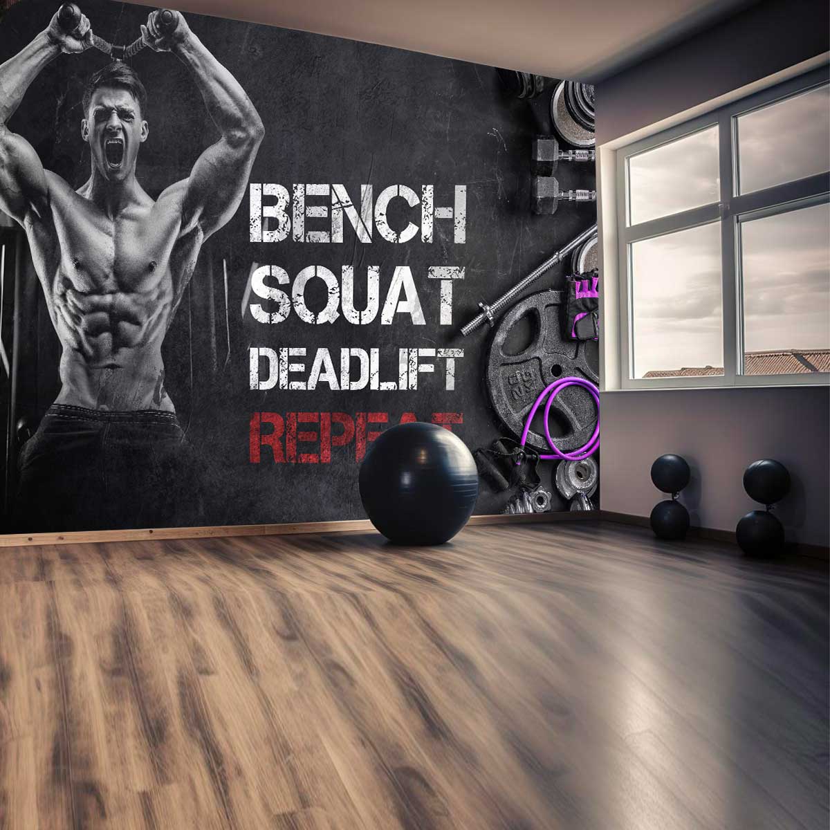 پوستر دیواری باشگاه بدنسازی مردانه T5077