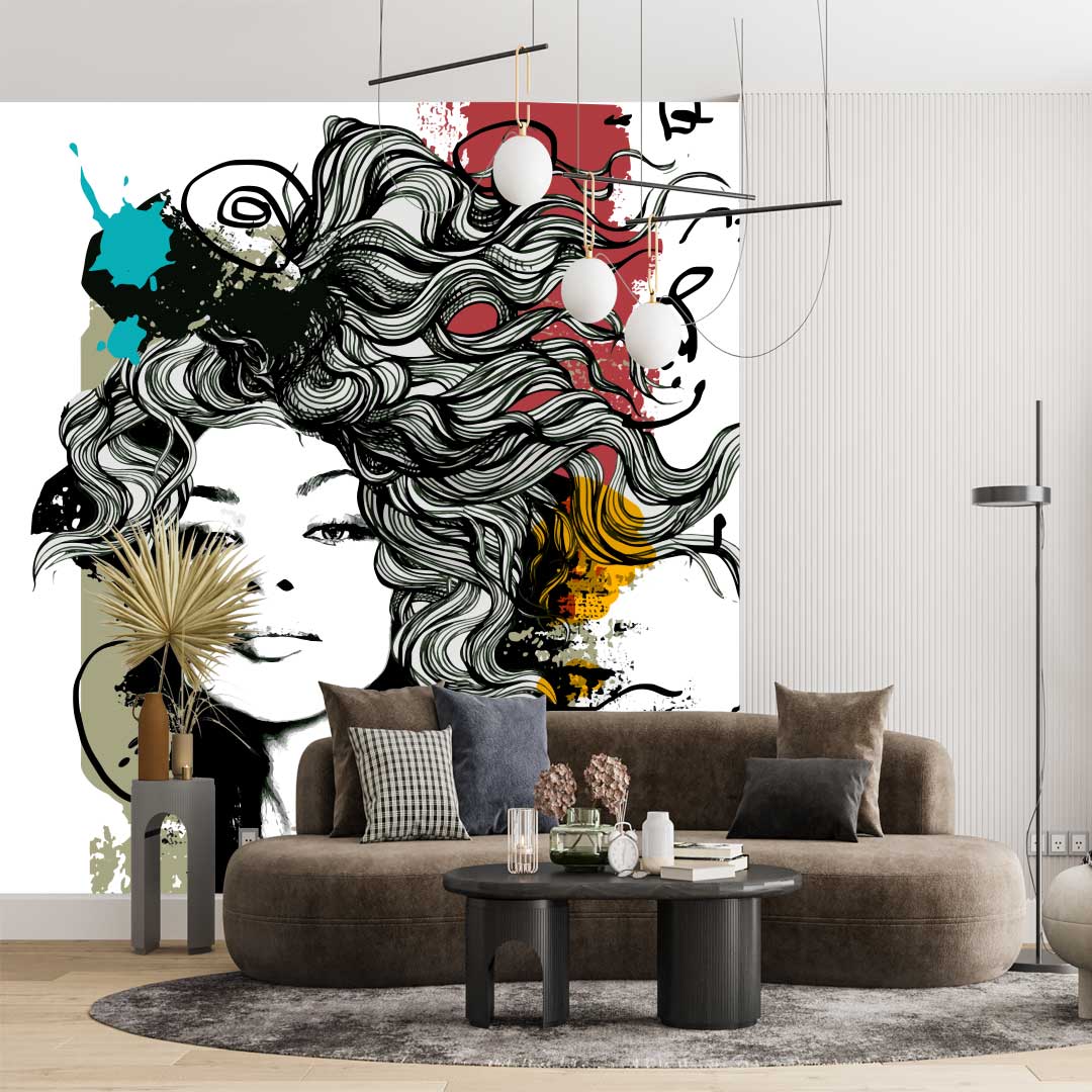 پوستر دیواری چهره زن T3823