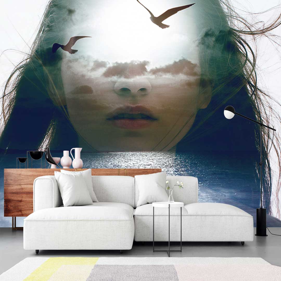 پوستر دیواری چهره زن T3883
