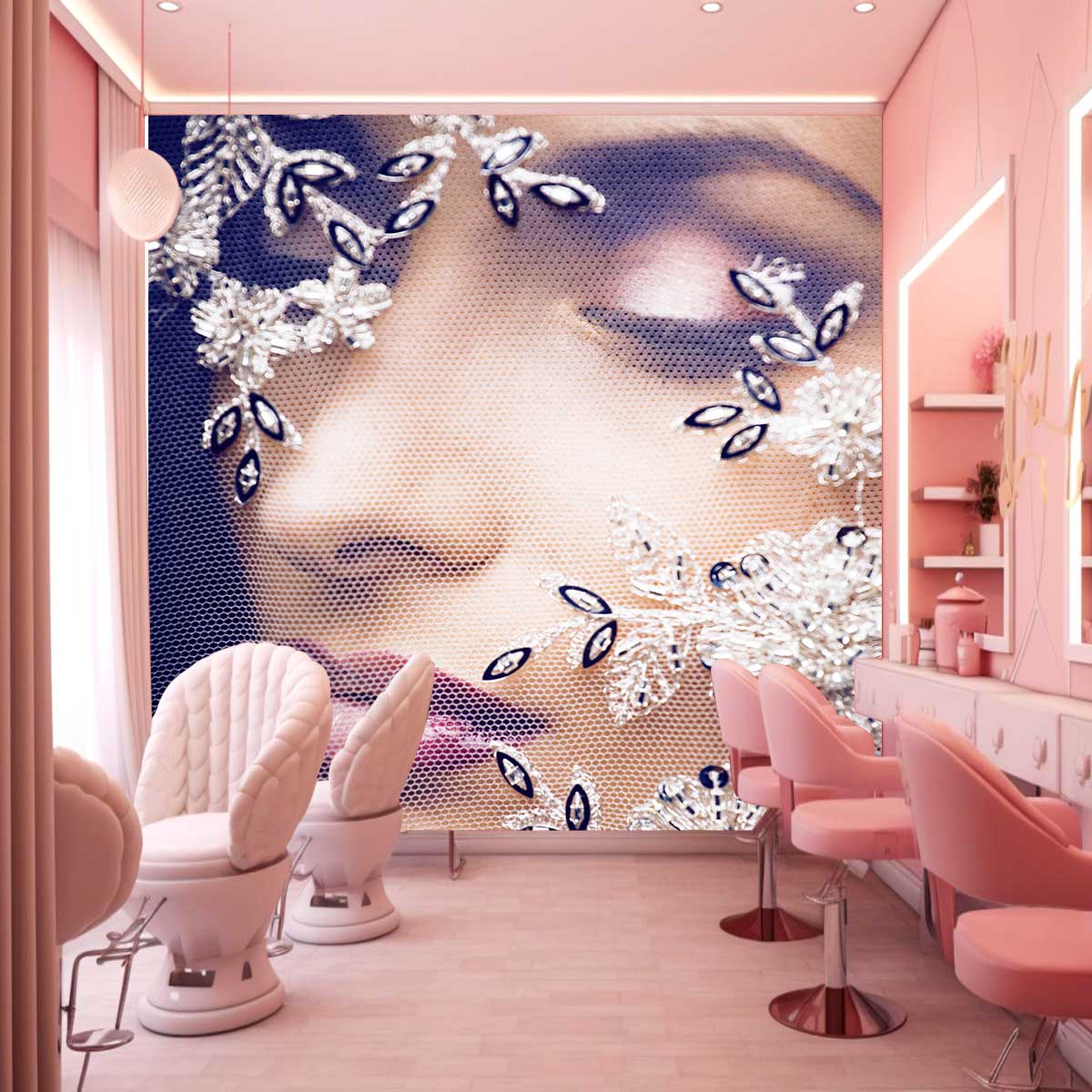 پوستر دیواری چهره زن T3884