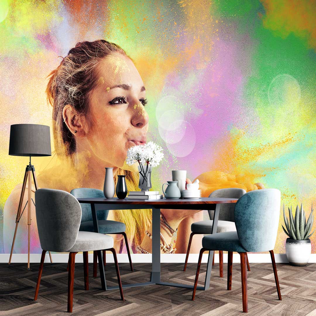 پوستر دیواری چهره زن  سالن زیبایی T4260