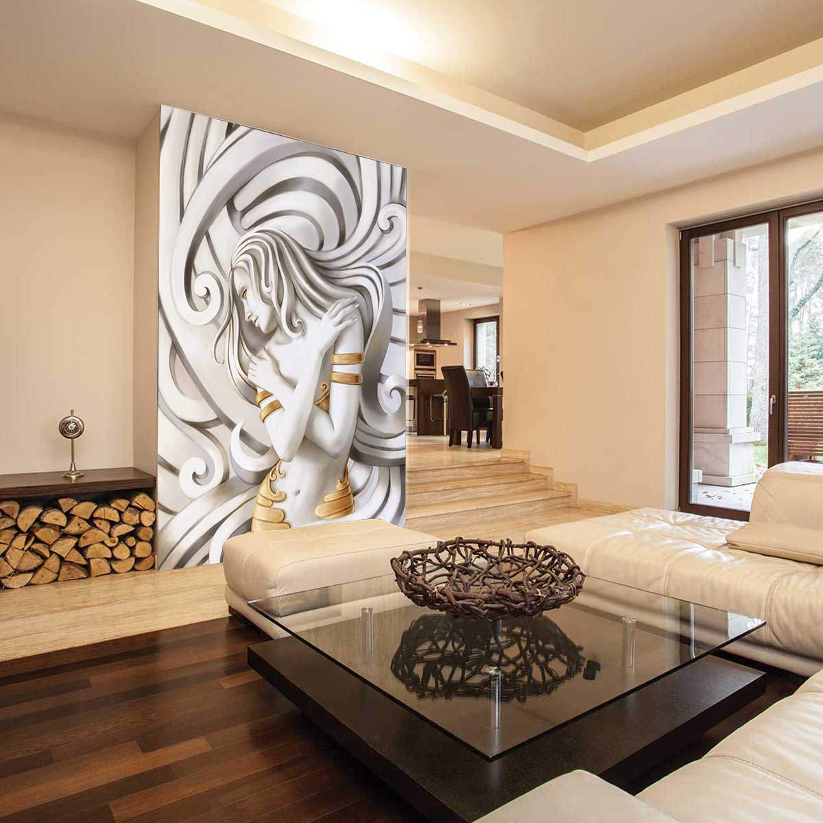 پوستر دیواری سه بعدی طرح زن t3803