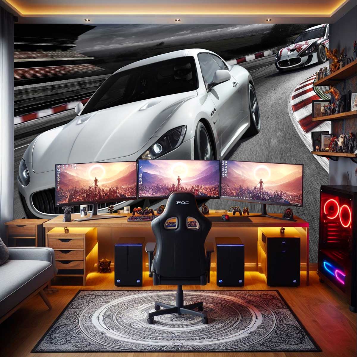 پوستر دیواری سه بعدی ماشین خفن t3944