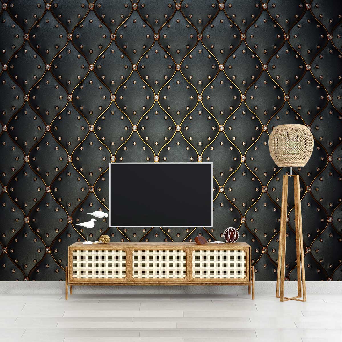 پوستر دیواری سه بعدی طرح منجوق دوزی t4949