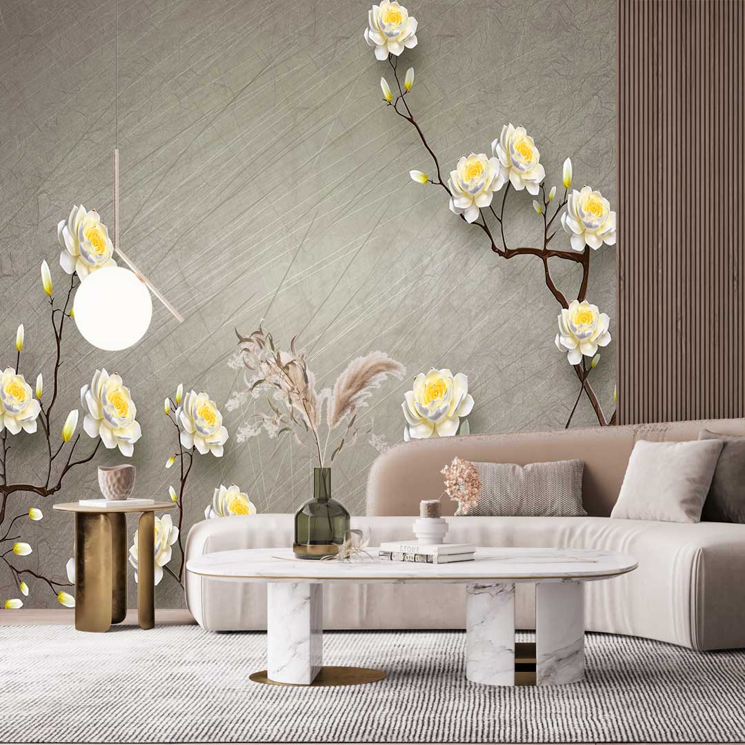 پوستر دیواری گل سه بعدی t5043