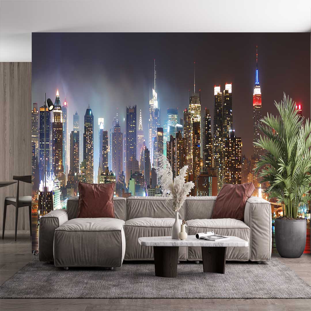 پوستر دیواری  شهر خفن نمای شب t4903