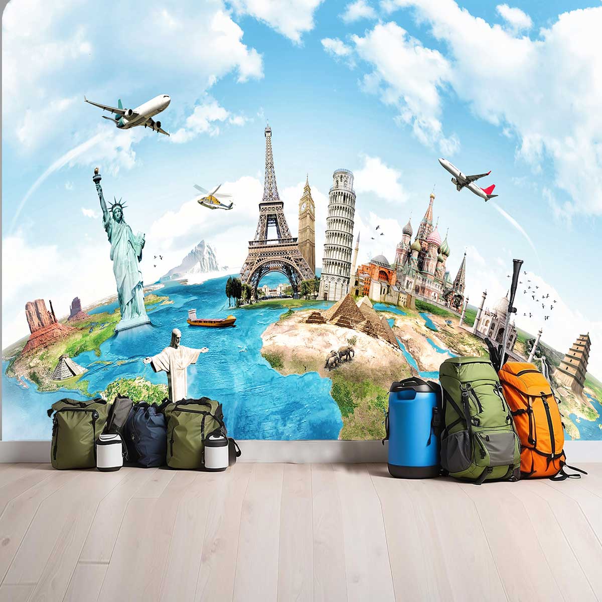 پوستر دیواری  شهر سفر دور دنیا t4944