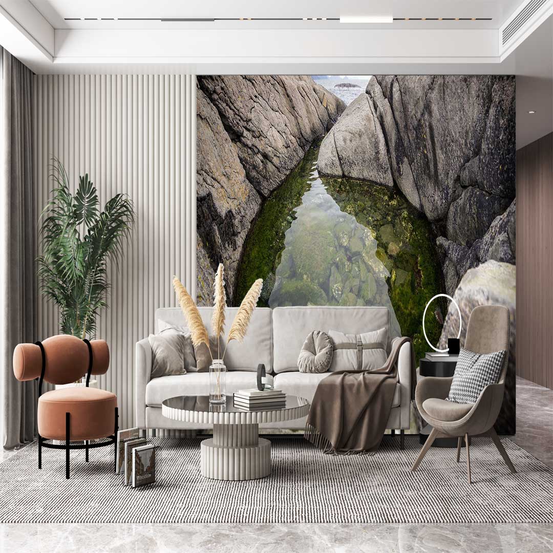 پوستر دیواری طبیعت صخره سنگی t3722