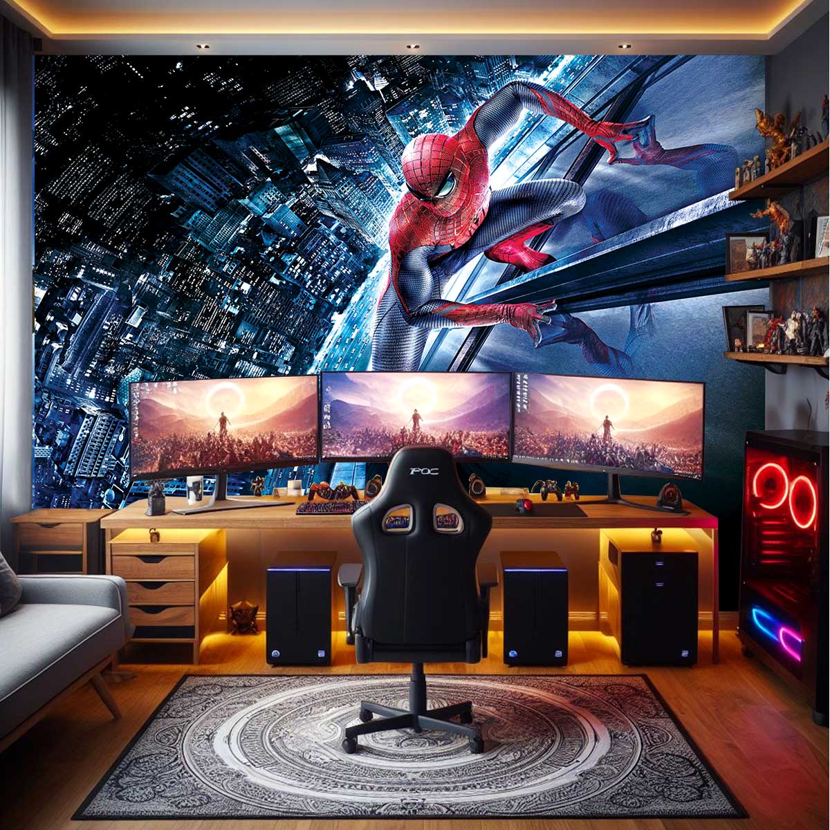 پوستر دیواری گیم نت طرح مرد عنکبوتی t4307