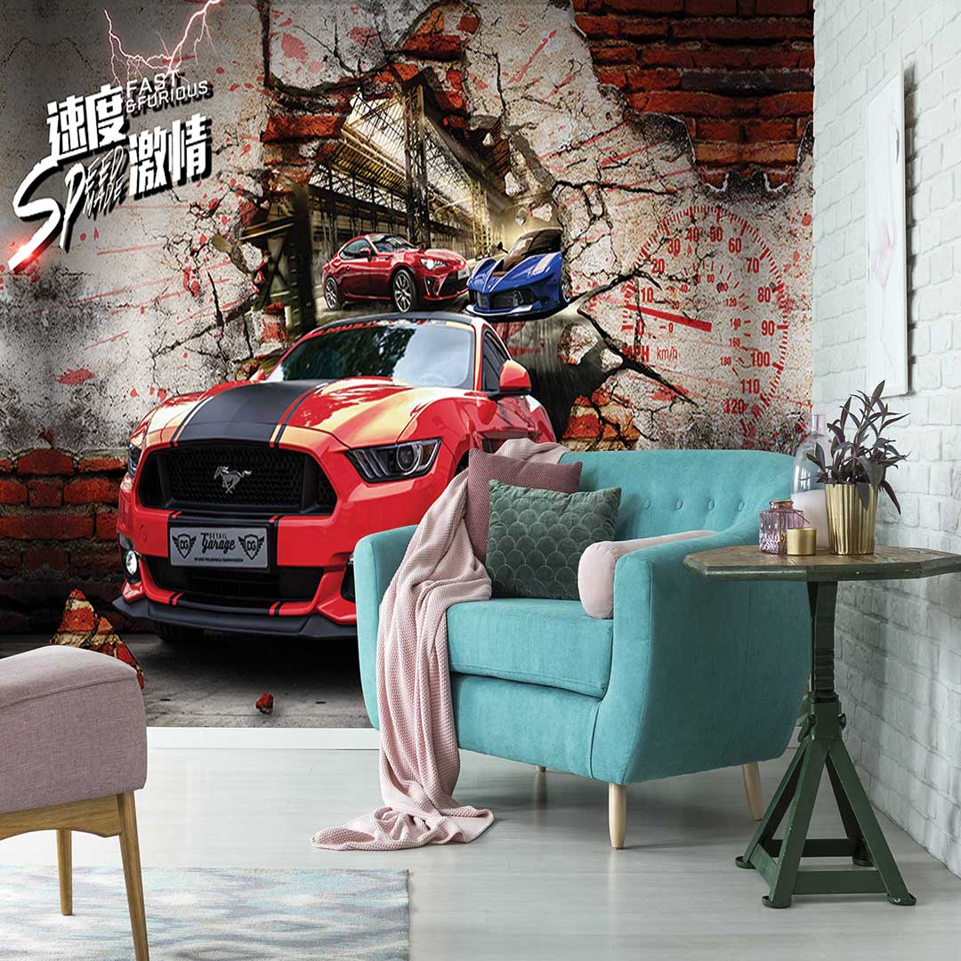 پوستر دیواری  ماشین فورد موستانگ mt83761