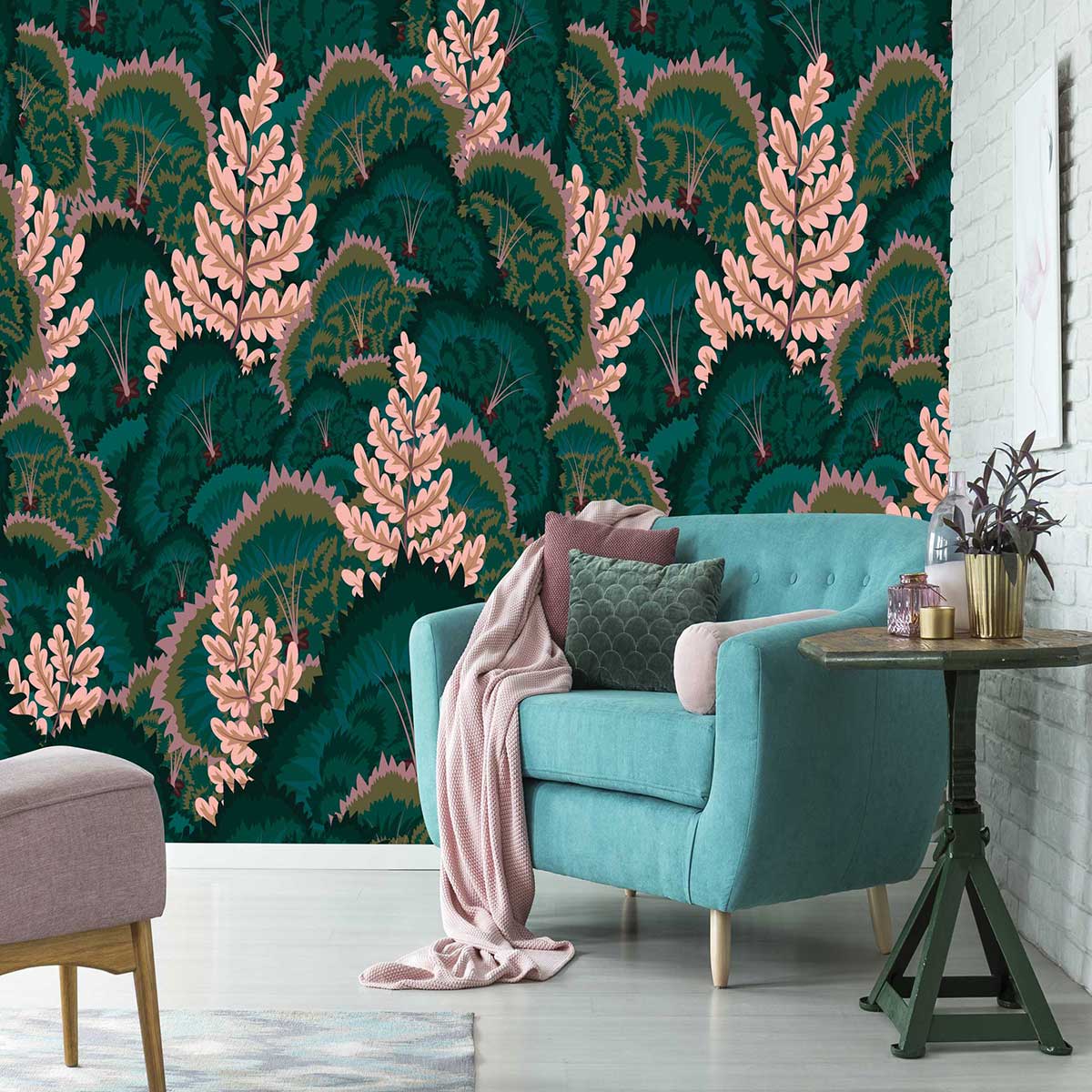 پوستر دیواری تاپیکال   درخت و برگ mt83490