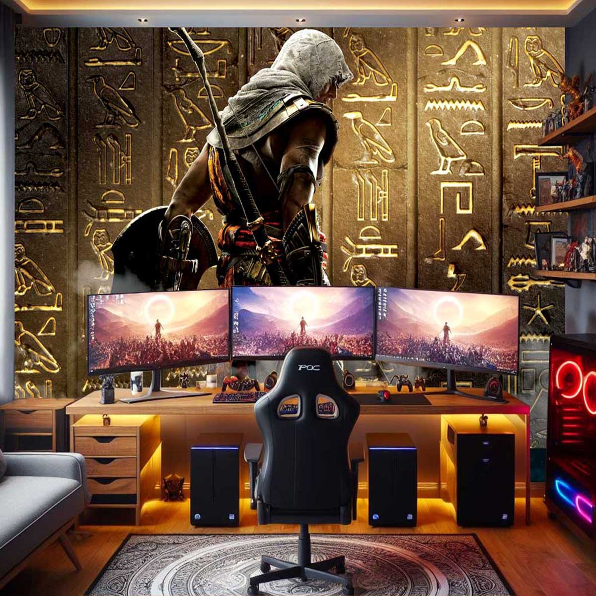 پوستر دیواری گیمینگ طرحAssassin’s-Creed-Mirageکدk1365