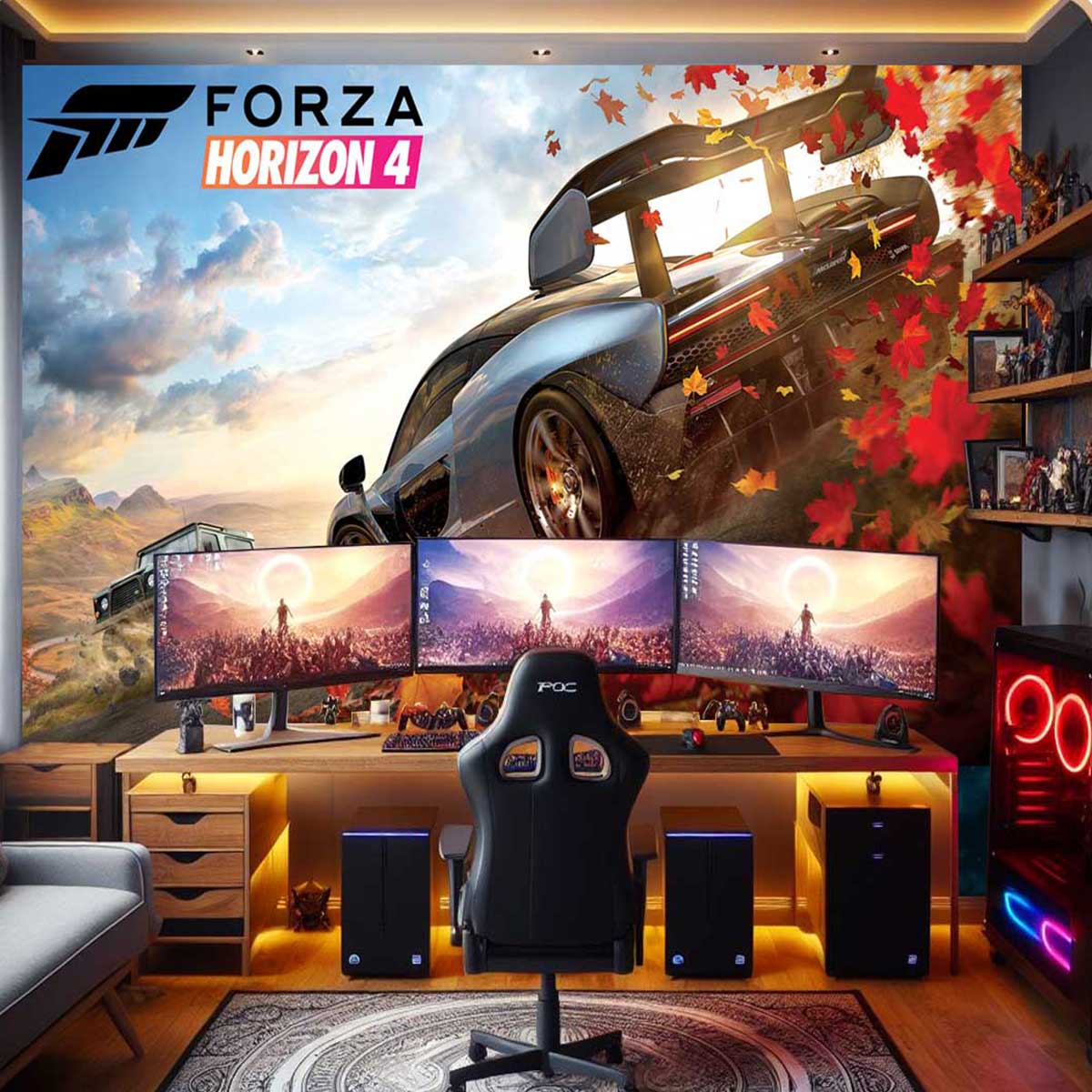 پوستر دیواری گیمینگ طرح بازی Forza Horizon 5کدk1306