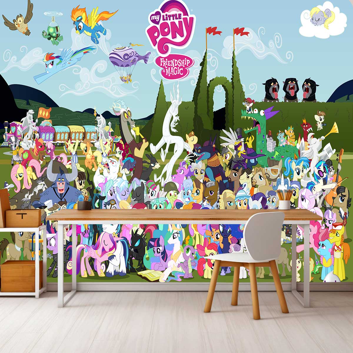 پوستر دیواری کودک انیمیشن پونی t4394
