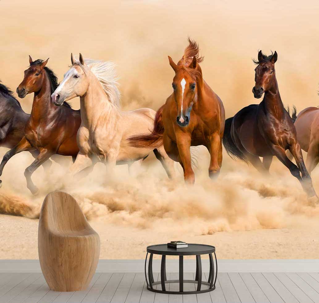 پوستر-دیواری-اسب-قهوه-ای-کد-h-11197