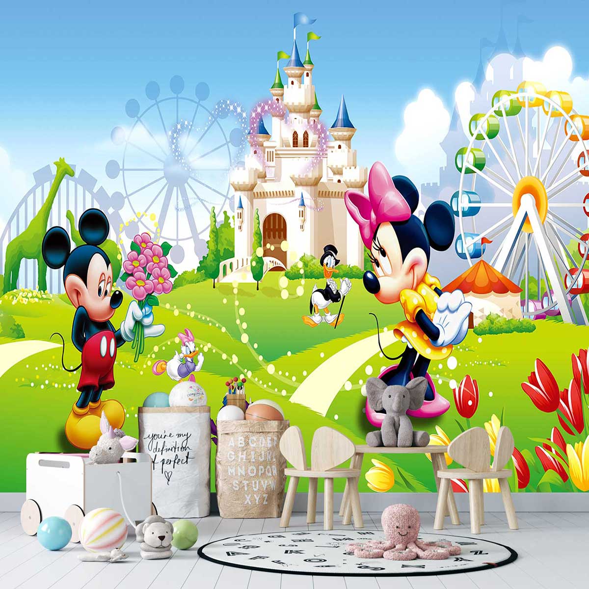 پوستر دیواری کودک قصر میکی موس mt83685