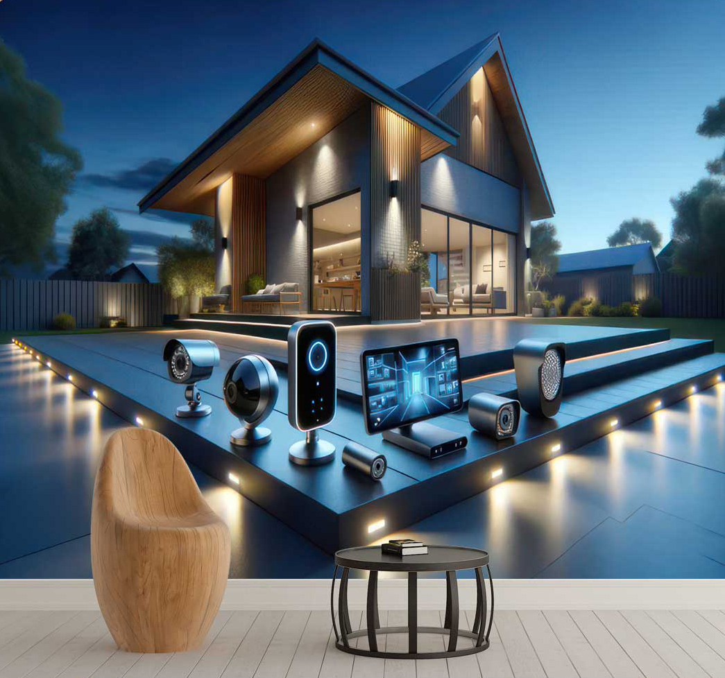 پوستر دیواری شهر و معماری طرح smart home کد mt-86057