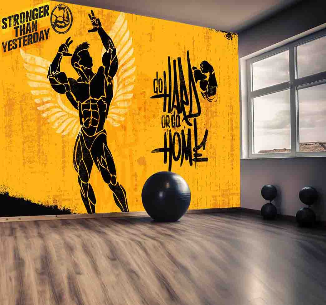 پوستر دیواری باشگاه طرح فیگور بدنسازی کد mt-90003