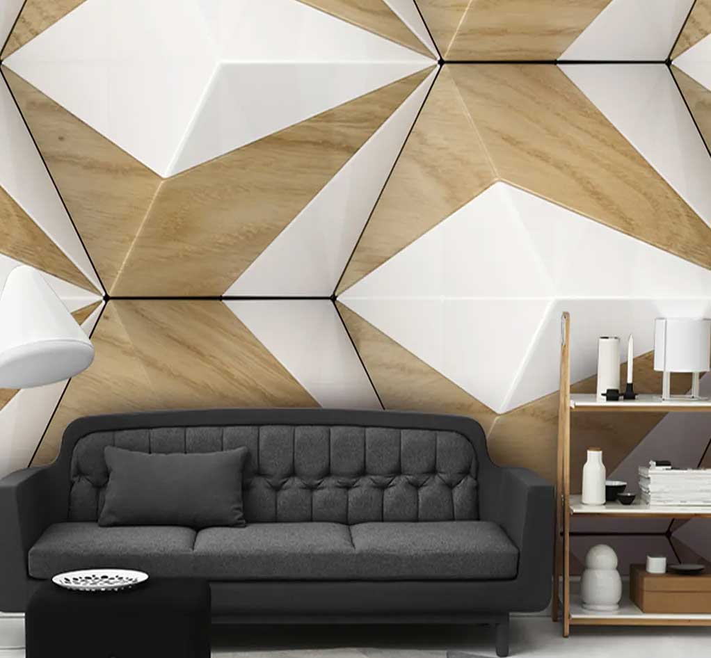 پوستر-دیواری-سه-بعدی-هندسی-طرح-چوب-کد-b-9320